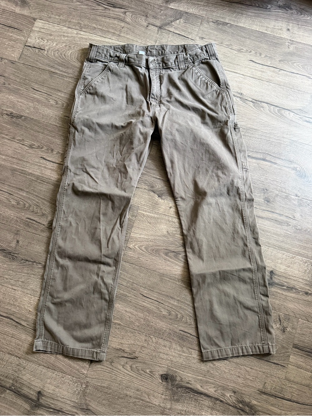 Carhartt Pants Mens Relaxed Fit Canvas Carpenter Work B324-DFE Size 38x32
